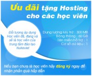 Ưu đãi tặng hosting cho học viên nukeviet