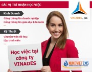 Cơ hội việc làm và học việc miễn phí tại công ty VINADES (Hết hạn)