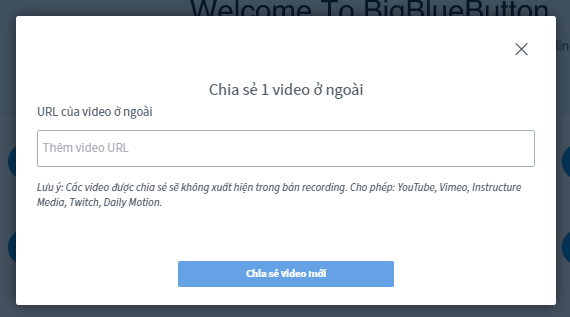 Bước 2: Dán đường dẫn video vào ô URL -> Chia sẻ video mớiBước 2: Dán đường dẫn video vào ô URL -> Chia sẻ video mới