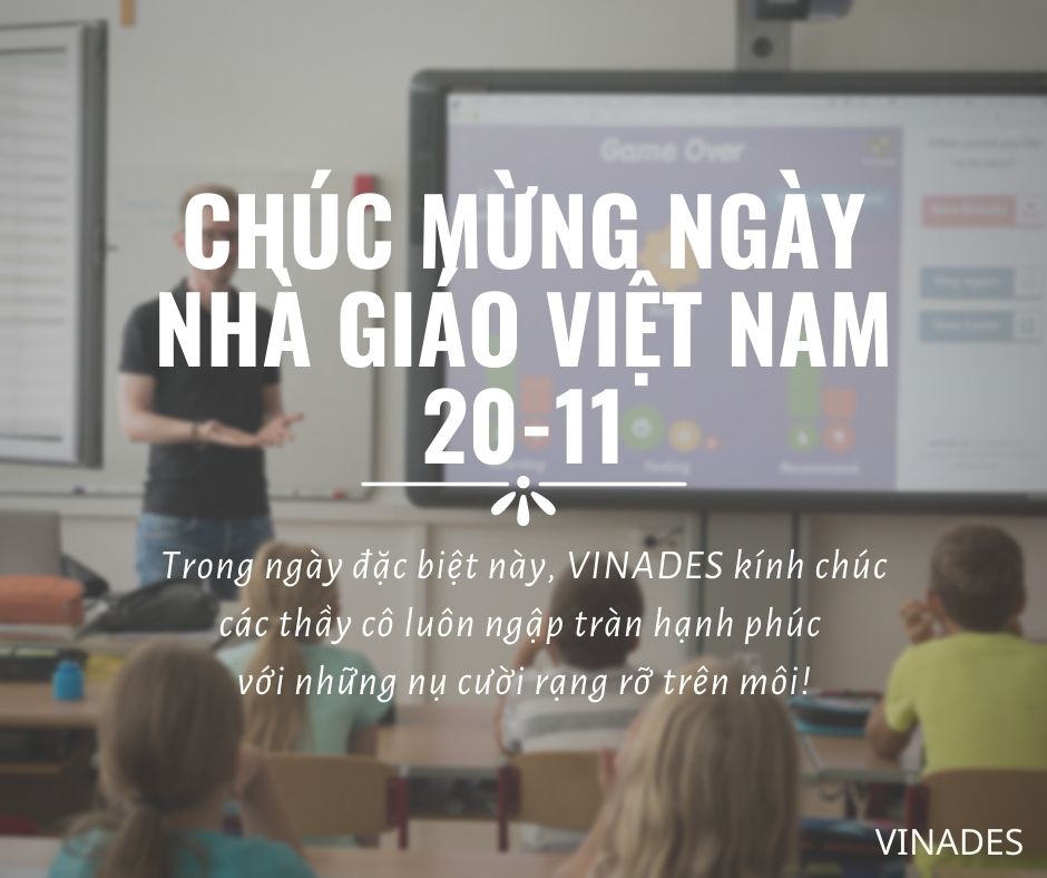 VINADES chúc mừng ngày nhà giáo Việt Nam 20-11