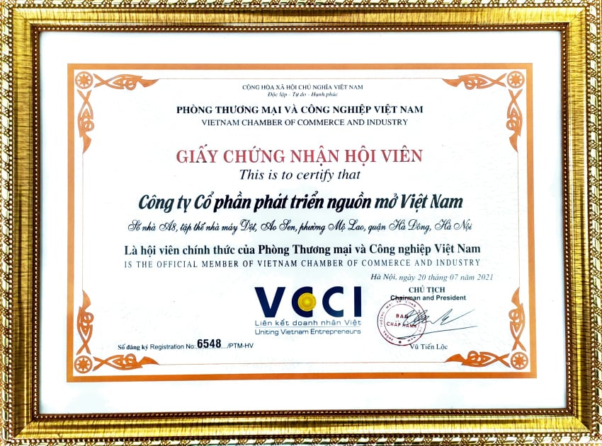 VINADES chính thức trở thành hội viên của VCCI