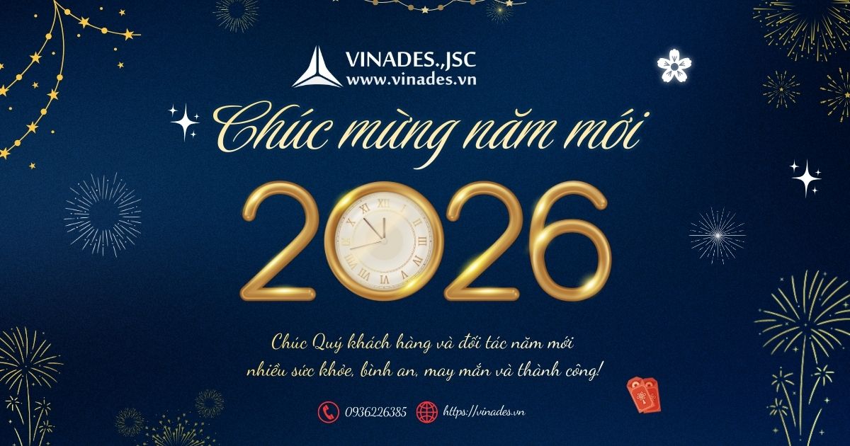 VINADES thông báo lịch làm việc Tết Dương lịch 2026
