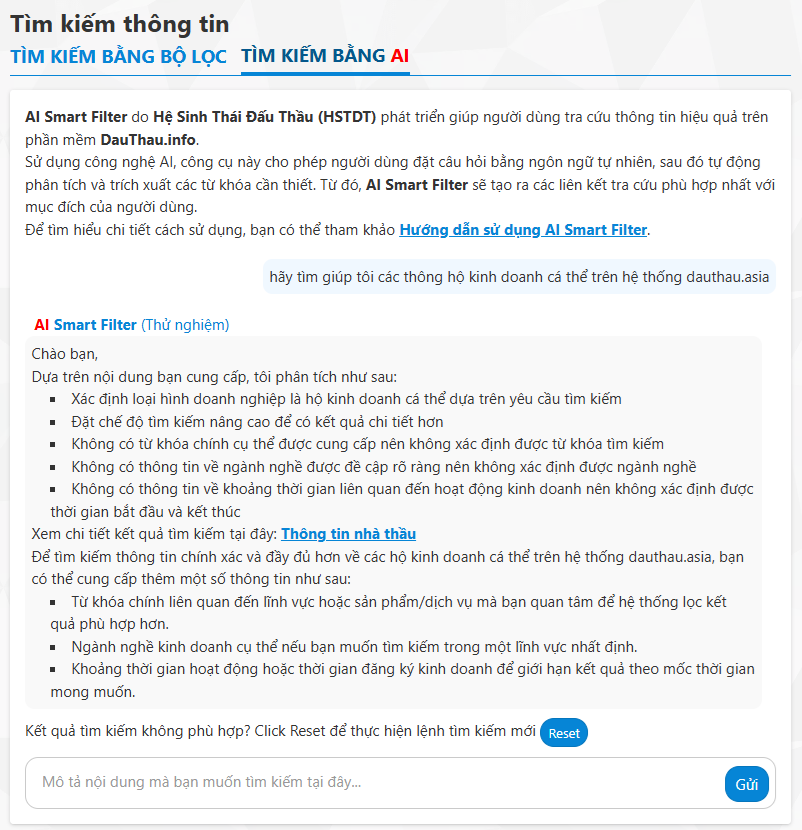 AI SmartFilter - Bộ lọc thông minh nâng cao hiệu quả tìm kiếm